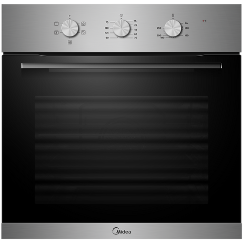 Midea 60cm Built In Oven | 5 Function | Mechanical Timer | Stainless Steel