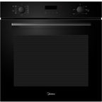 Midea 60cm Built In Oven | 10 Function | Digital Timer | Black Glass
