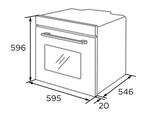 Midea 60cm Built In Oven | 12 Function | Digital Timer | Black Glass