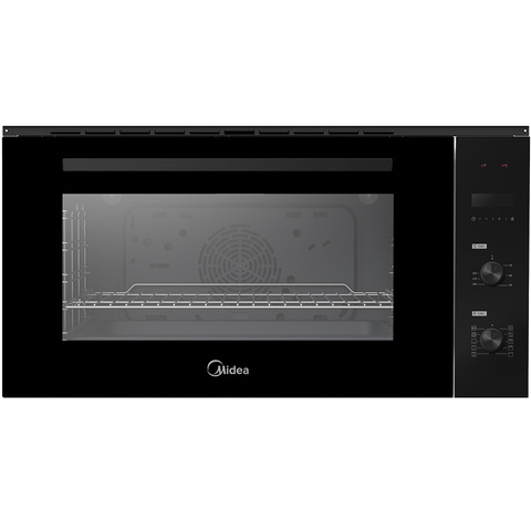 Midea 90cm Built In Oven | 9 Function | Digital Timer | Black Glass
