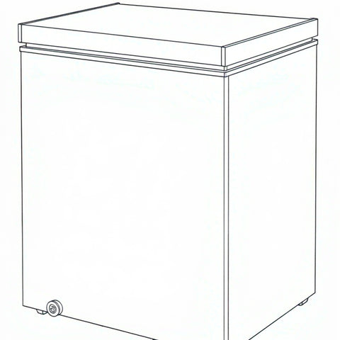 Midea 99L Hybrid Chest Freezer | White