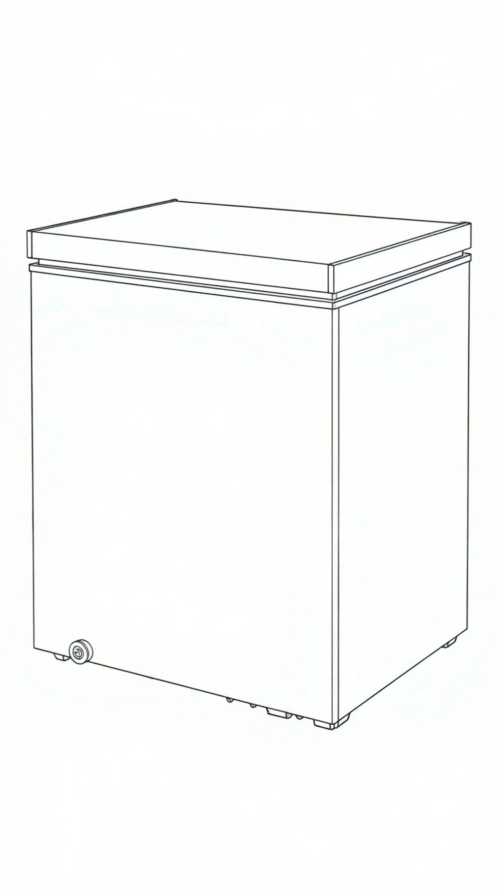 Midea 99L Hybrid Chest Freezer | White