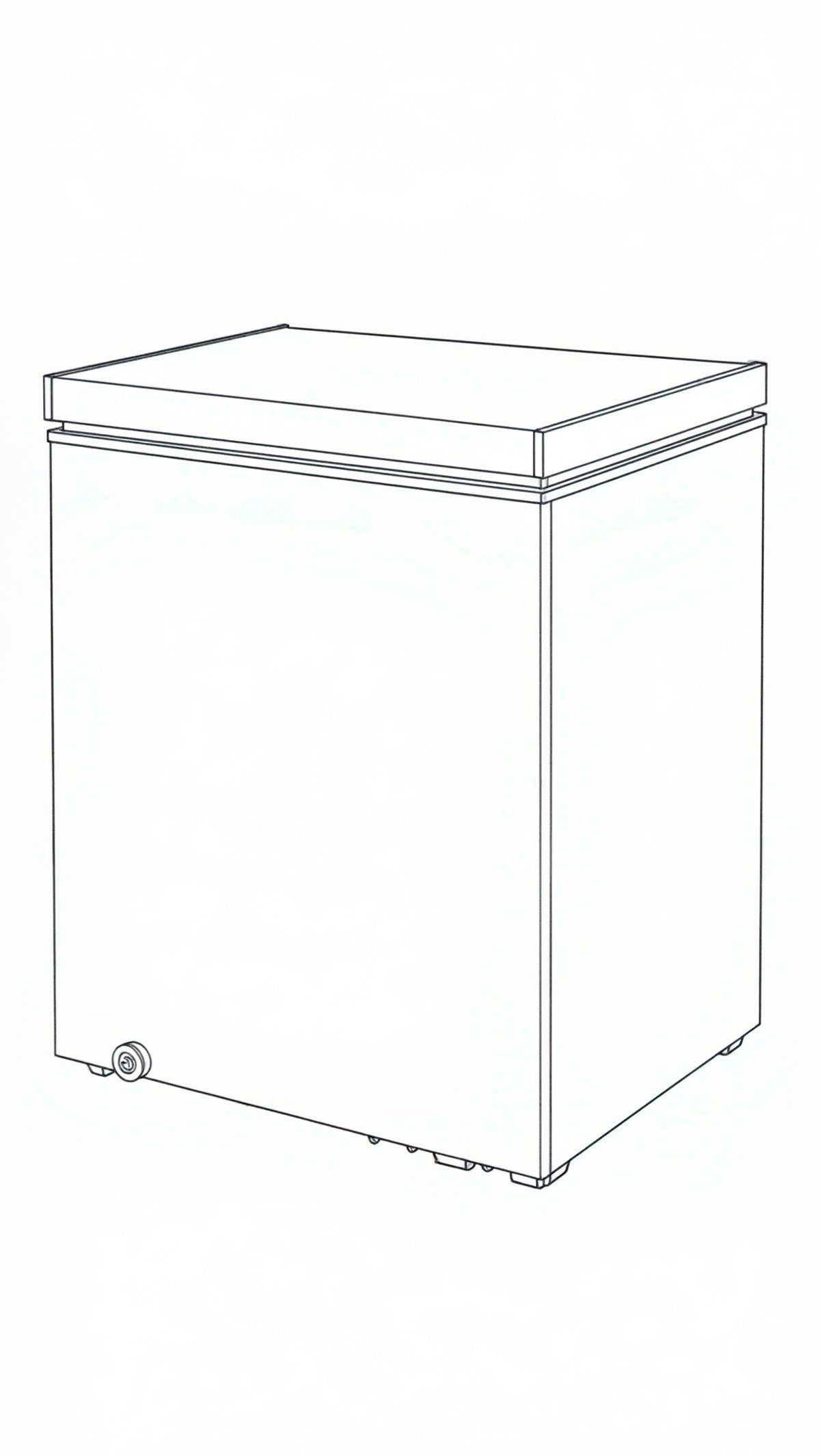 Midea 99L Hybrid Chest Freezer | White