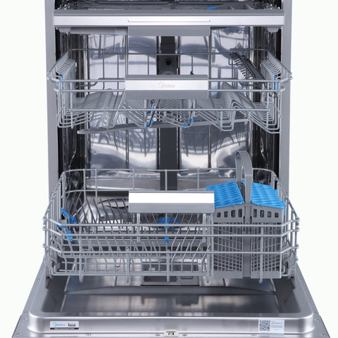 Midea 60cm Freestanding Dishwasher | 15 Place | Stainless Steel