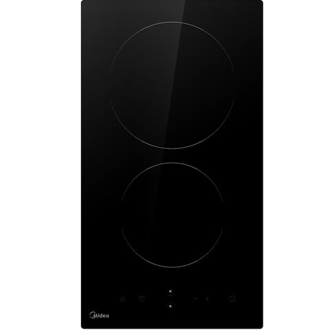 Midea 30cm Ceramic Cooktop | 2 Zone | Black Glass