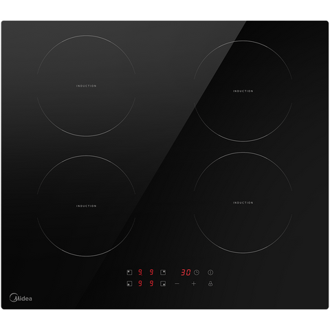 Midea 60cm Induction Cooktop | 4 Zone | Touch Control | 10 Amp