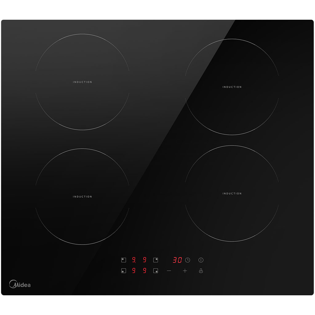 Midea 60cm Induction Cooktop | 4 Zone | Touch Control | 10 Amp