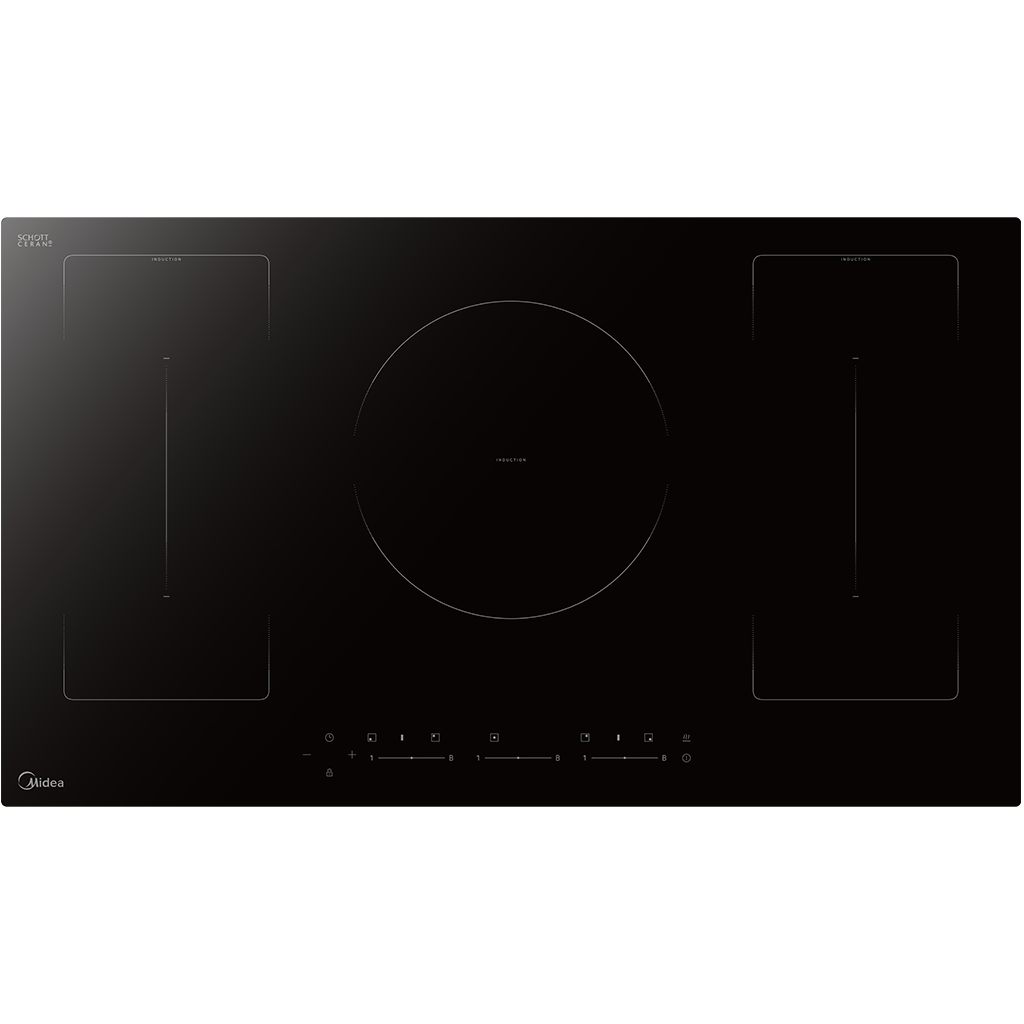 Midea 90cm Induction Cooktop | 5 Zone | Flex Zones | Touch Control | 7200W