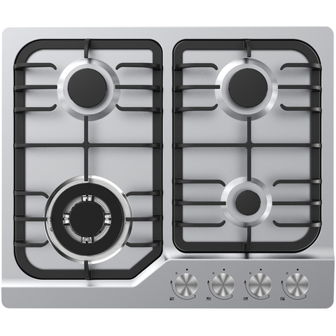 Midea 60cm Gas Cooktop | 4 Burner | Stainless Steel