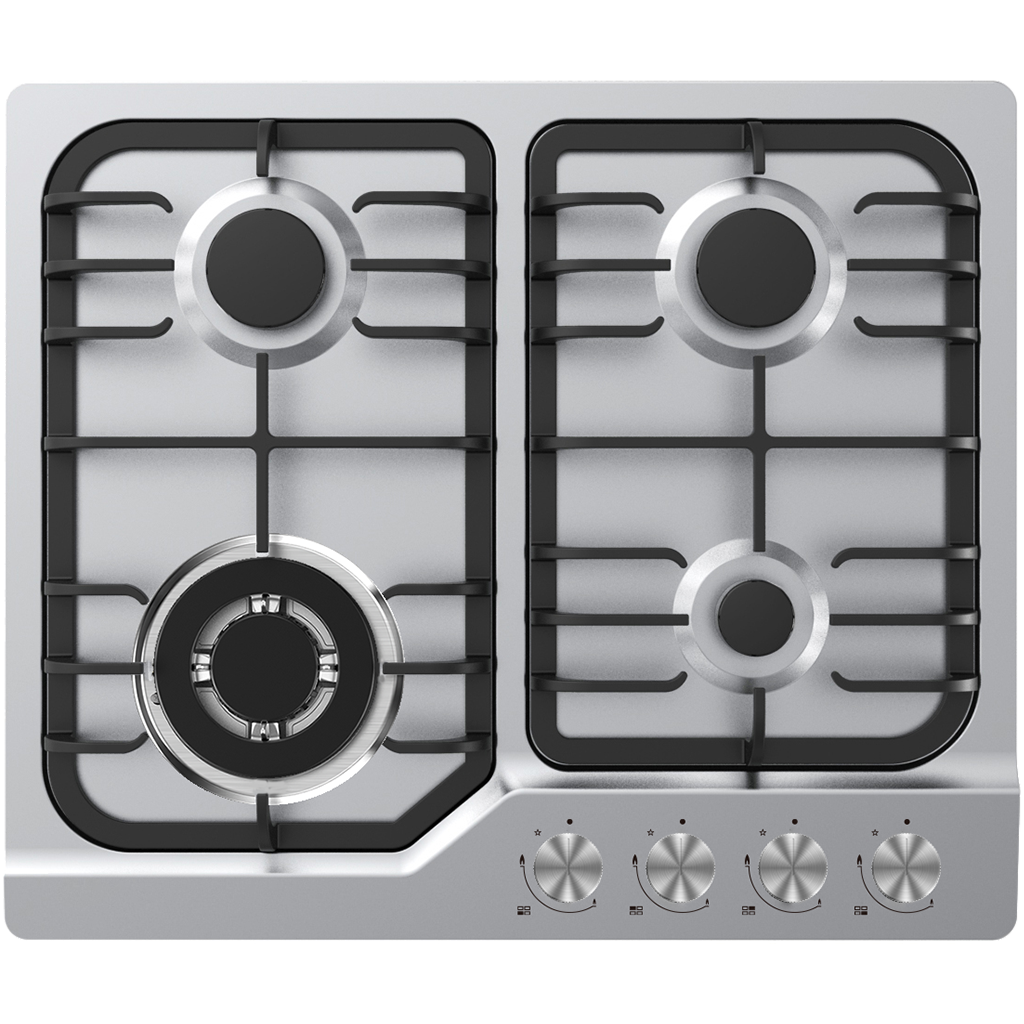 Midea 60cm Gas Cooktop | 4 Burner | Stainless Steel
