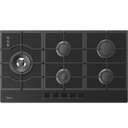 Midea 90cm Gas Cooktop | 5 Burner | Black Glass