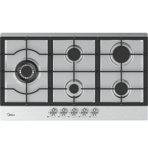 Midea 90cm Gas Cooktop | 5 Burner | Stainless Steel