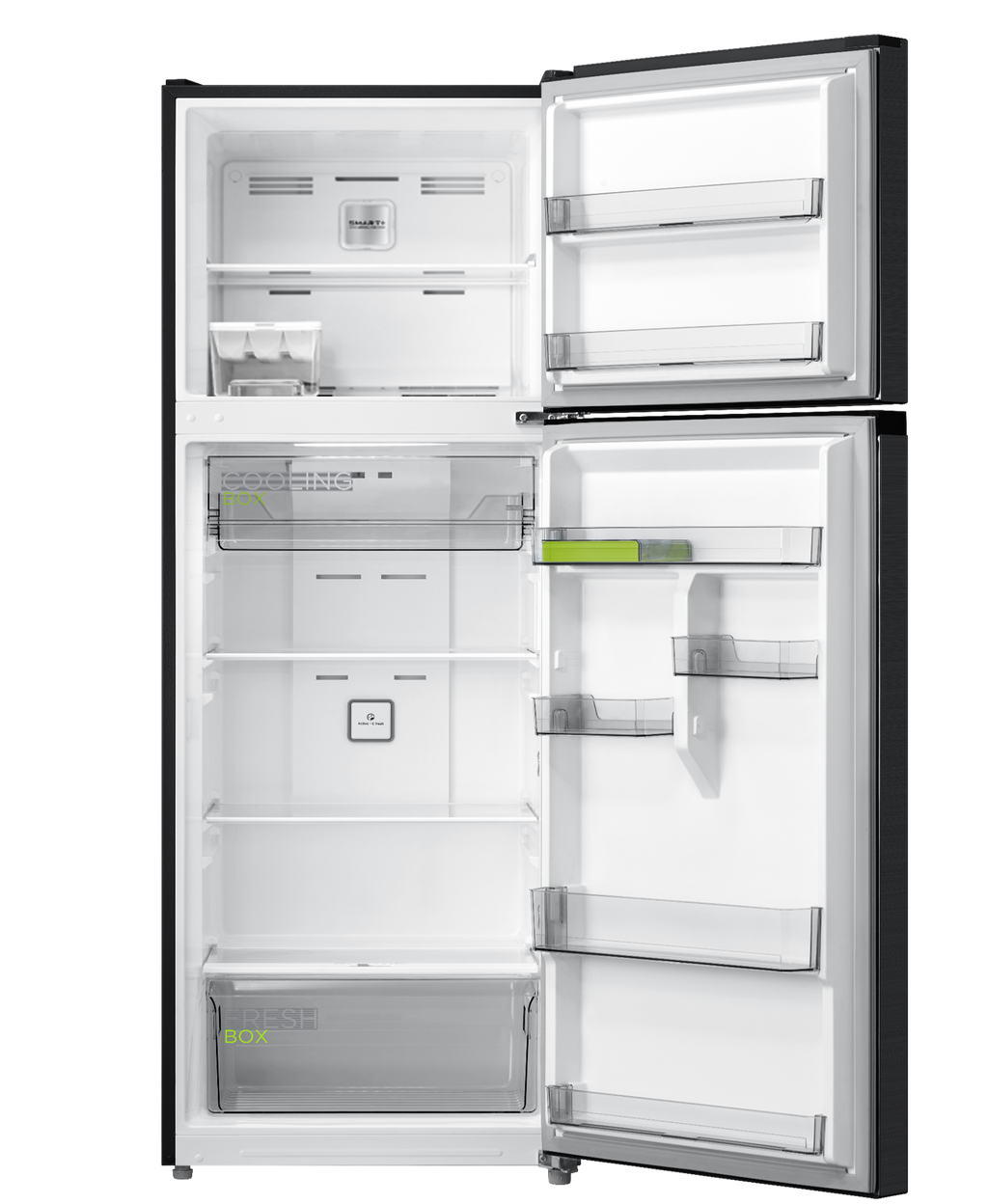 Midea 338L Top Mount Fridge | Dark Stainless Steel
