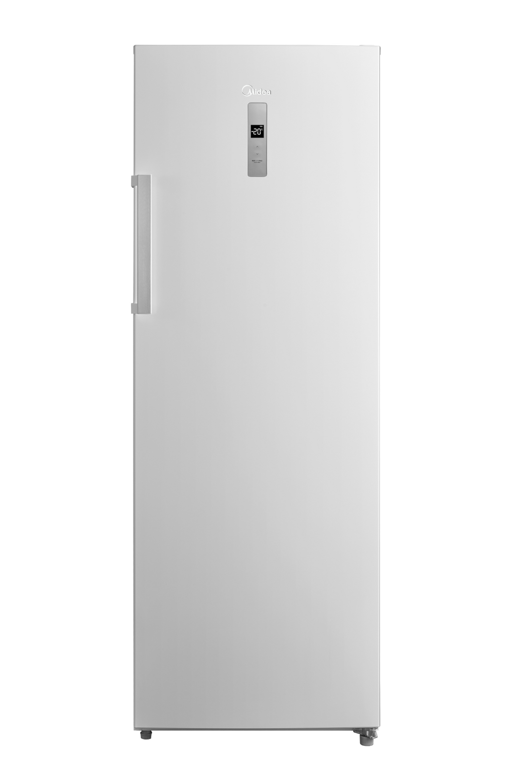 Midea 238L Upright Fridge-Freezer | Stainless Steel