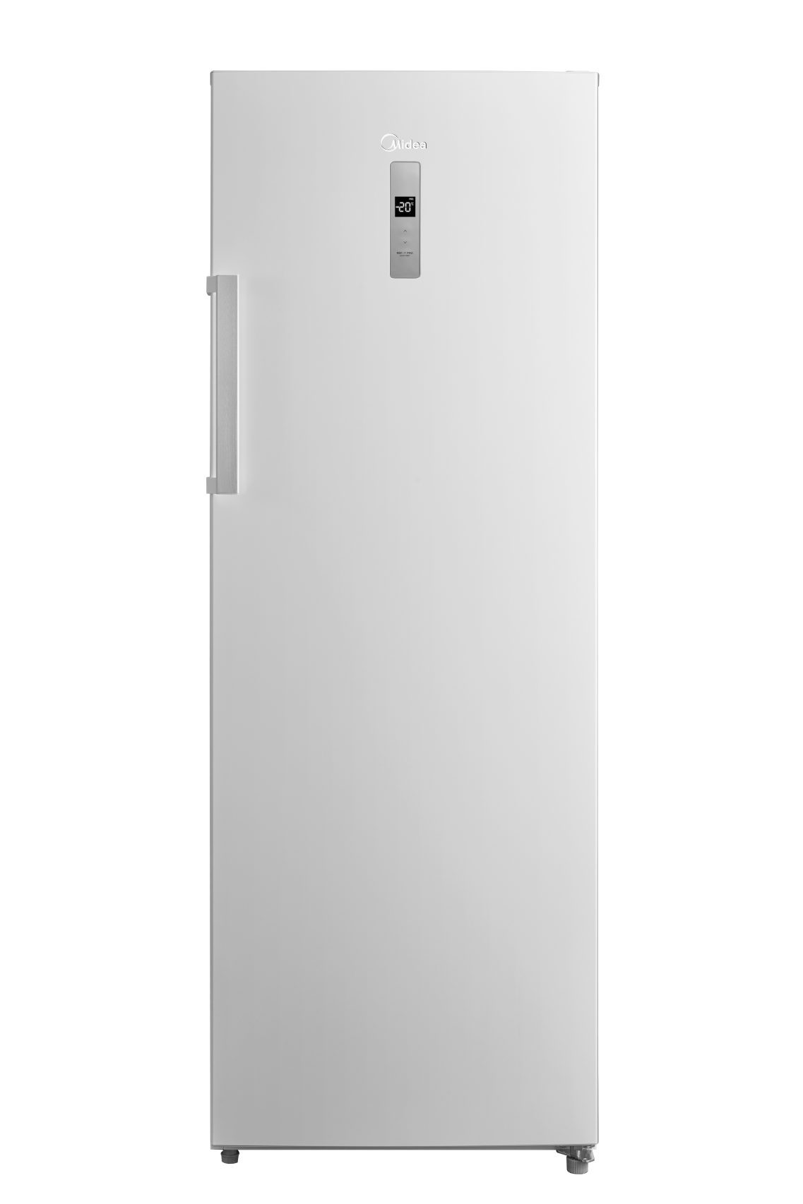 Midea 238L Upright Fridge-Freezer | Stainless Steel