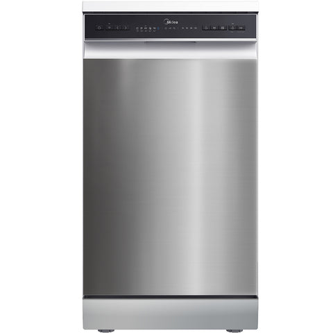 Midea 45cm Freestanding Dishwasher | 9 Place | Stainless Steel