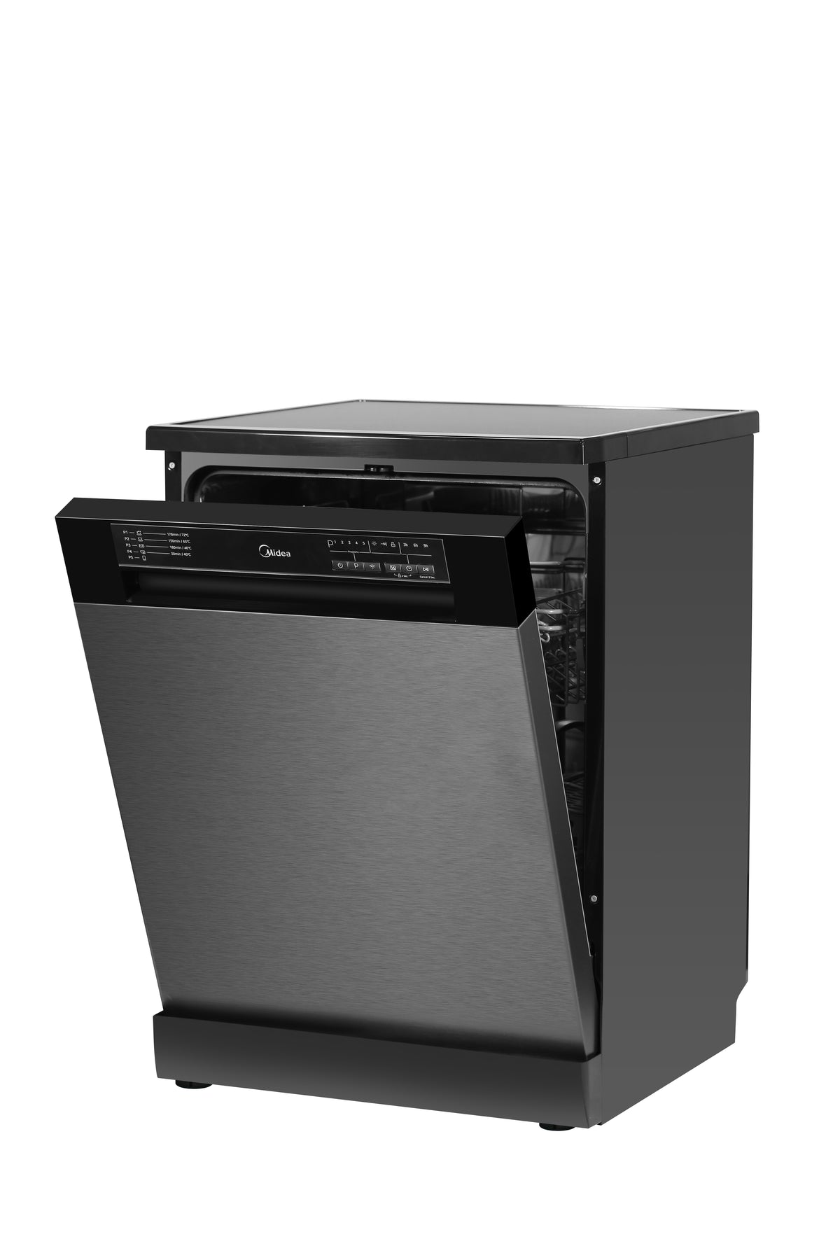 Midea 60cm Freestanding Dishwasher | 14 Place | Dark Stainless Steel