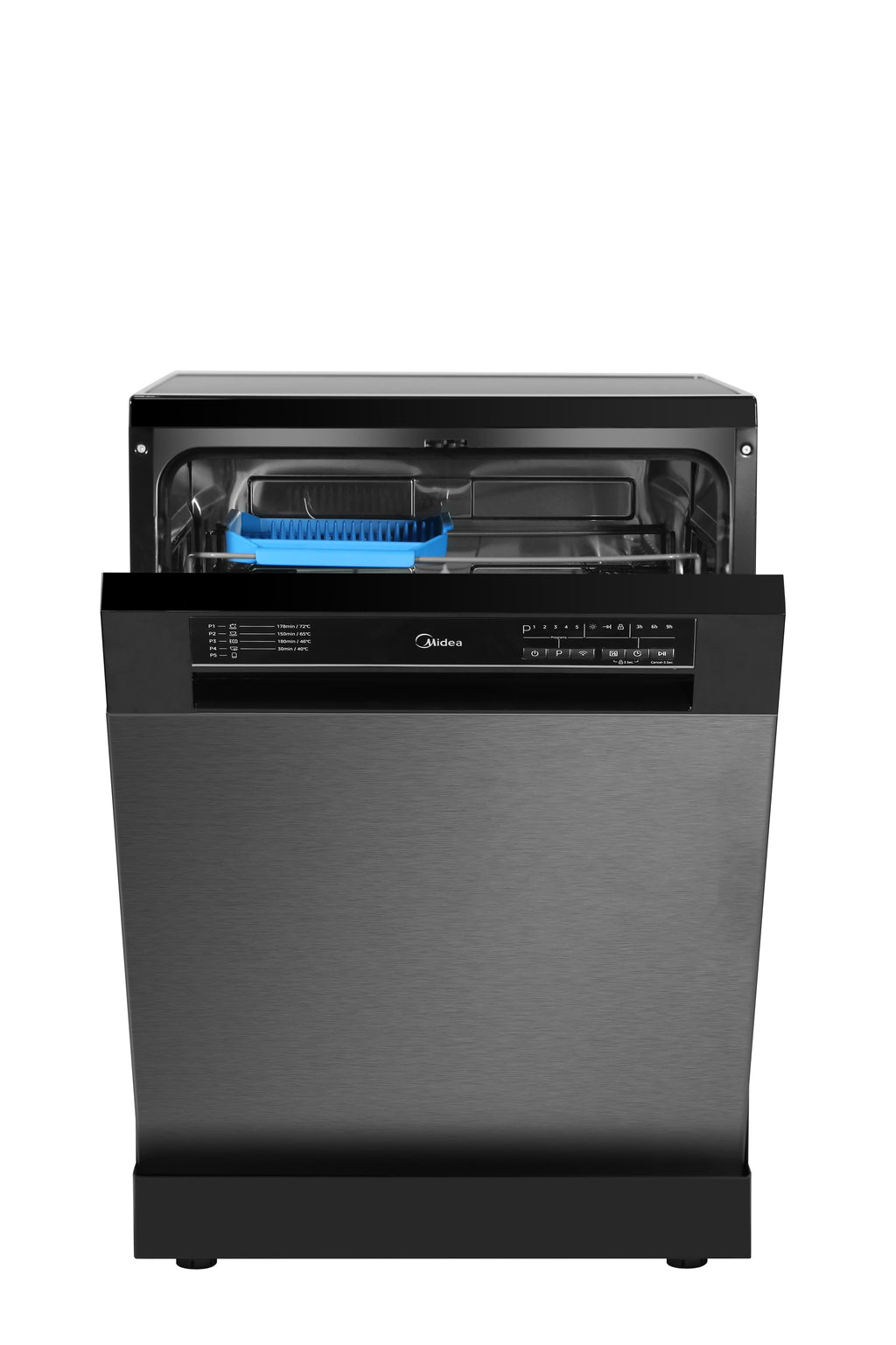 Midea 60cm Freestanding Dishwasher | 14 Place | Dark Stainless Steel