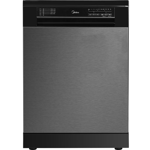 Midea 60cm Freestanding Dishwasher | 14 Place | Dark Stainless Steel