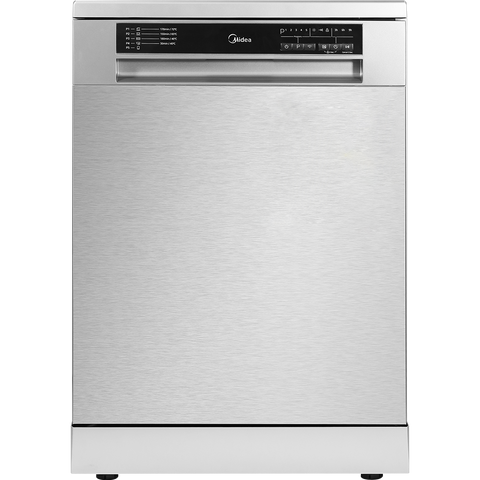 Midea 60cm Freestanding Dishwasher | 14 Place | Stainless Steel