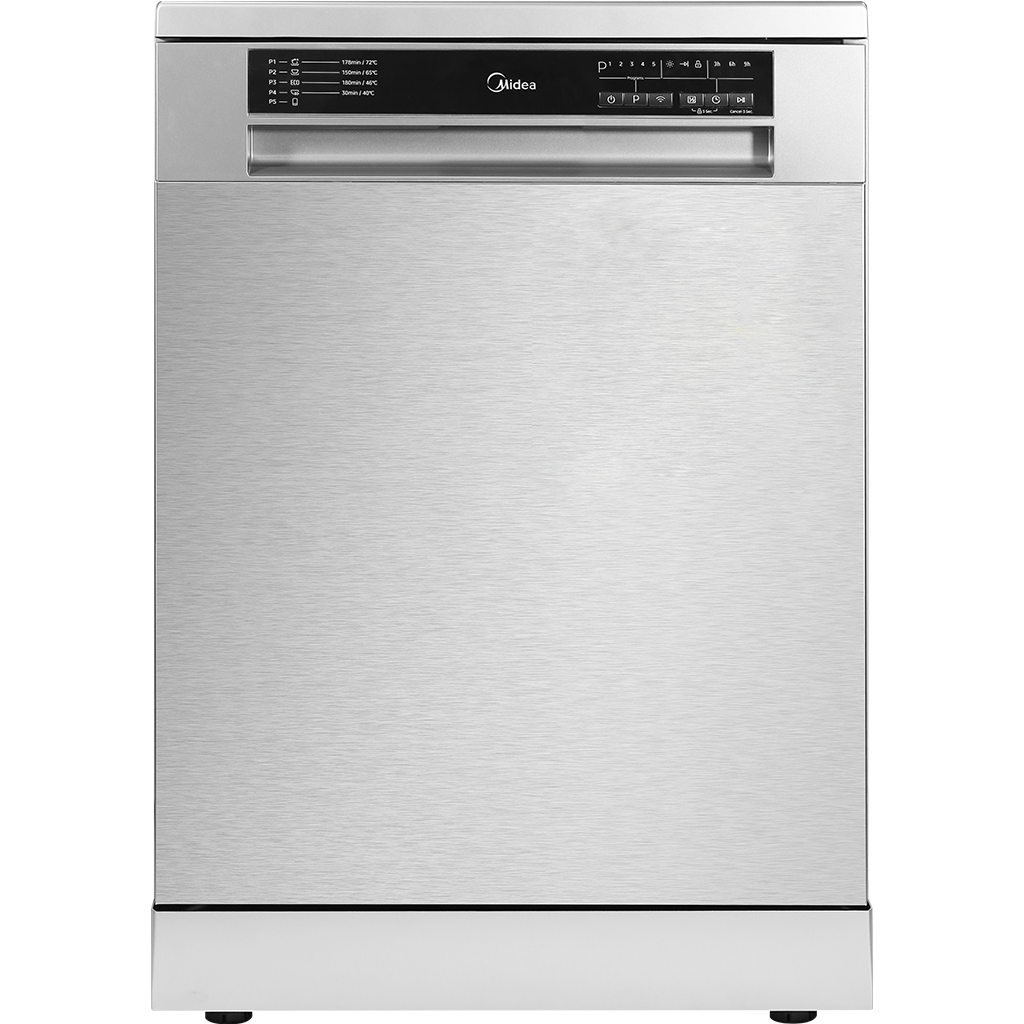 Midea 60cm Freestanding Dishwasher | 14 Place | Stainless Steel