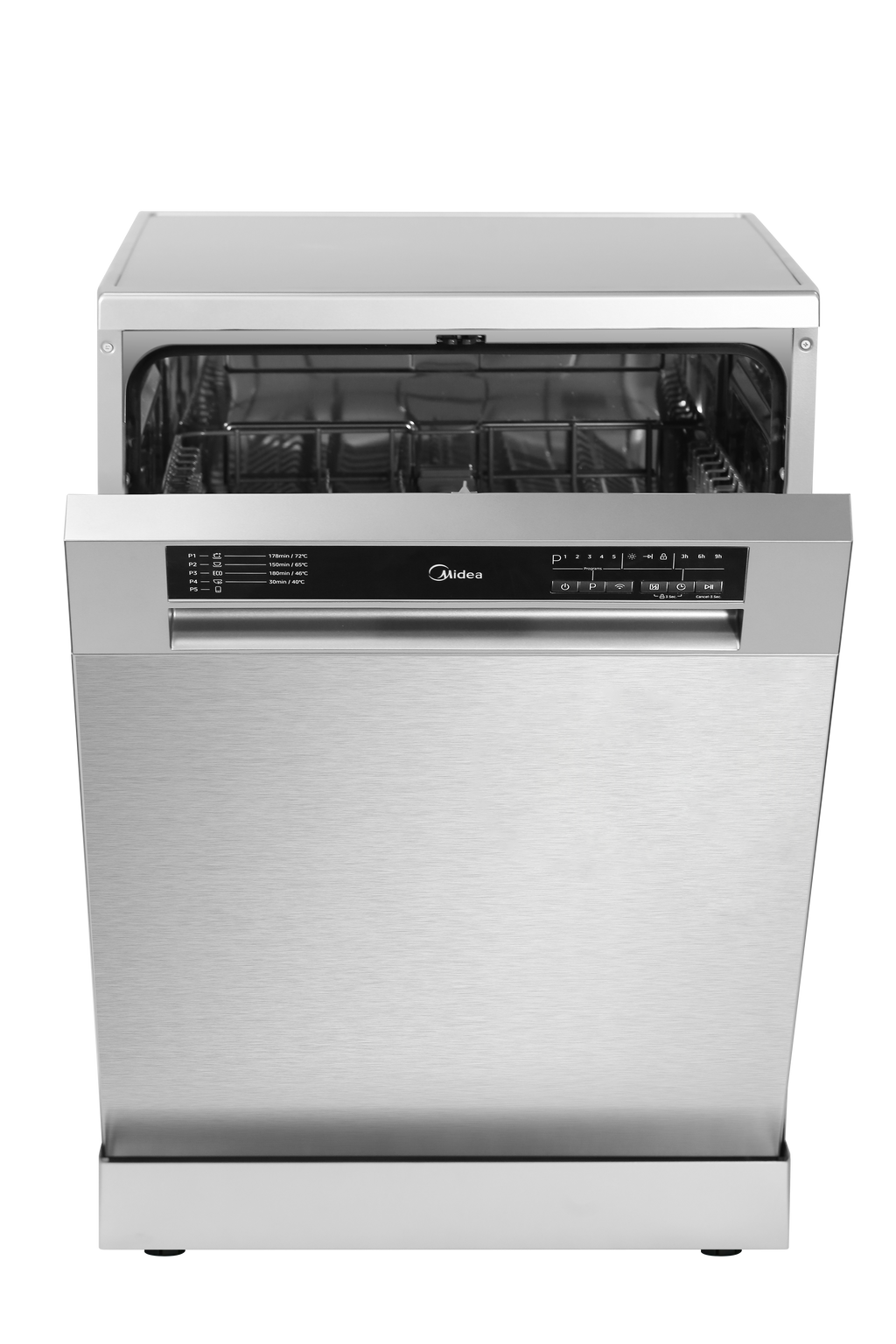 Midea 60cm Freestanding Dishwasher | 14 Place | Stainless Steel