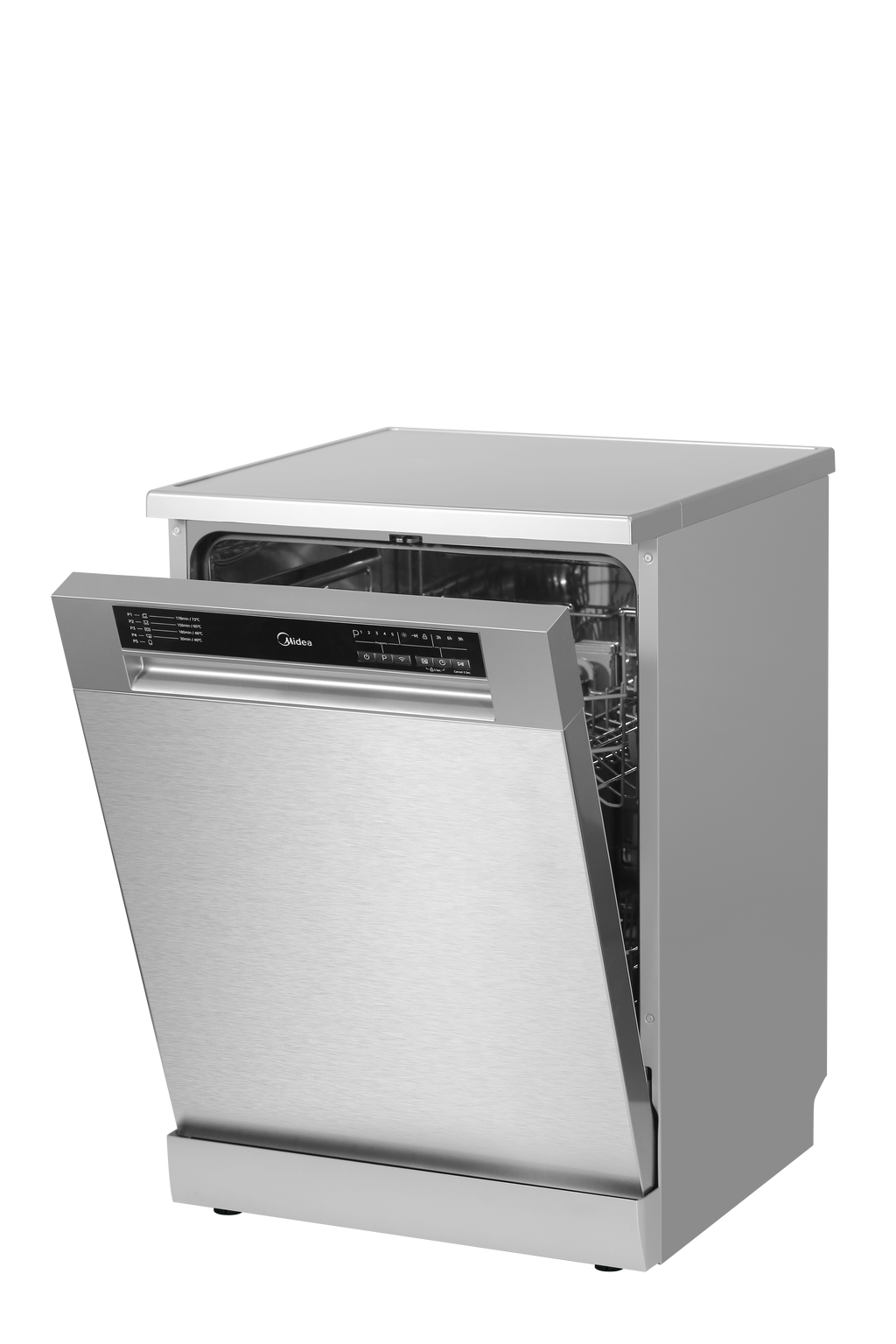 Midea 60cm Freestanding Dishwasher | 14 Place | Stainless Steel